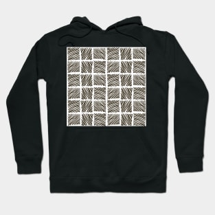 Abstract geometric hand drawn strokes seamless pattern Hoodie